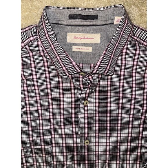 Tommy Bahama Button Up Shirt Mens 2XL Island Modern Fit Long Sleeve Purple - Picture 2 of 6